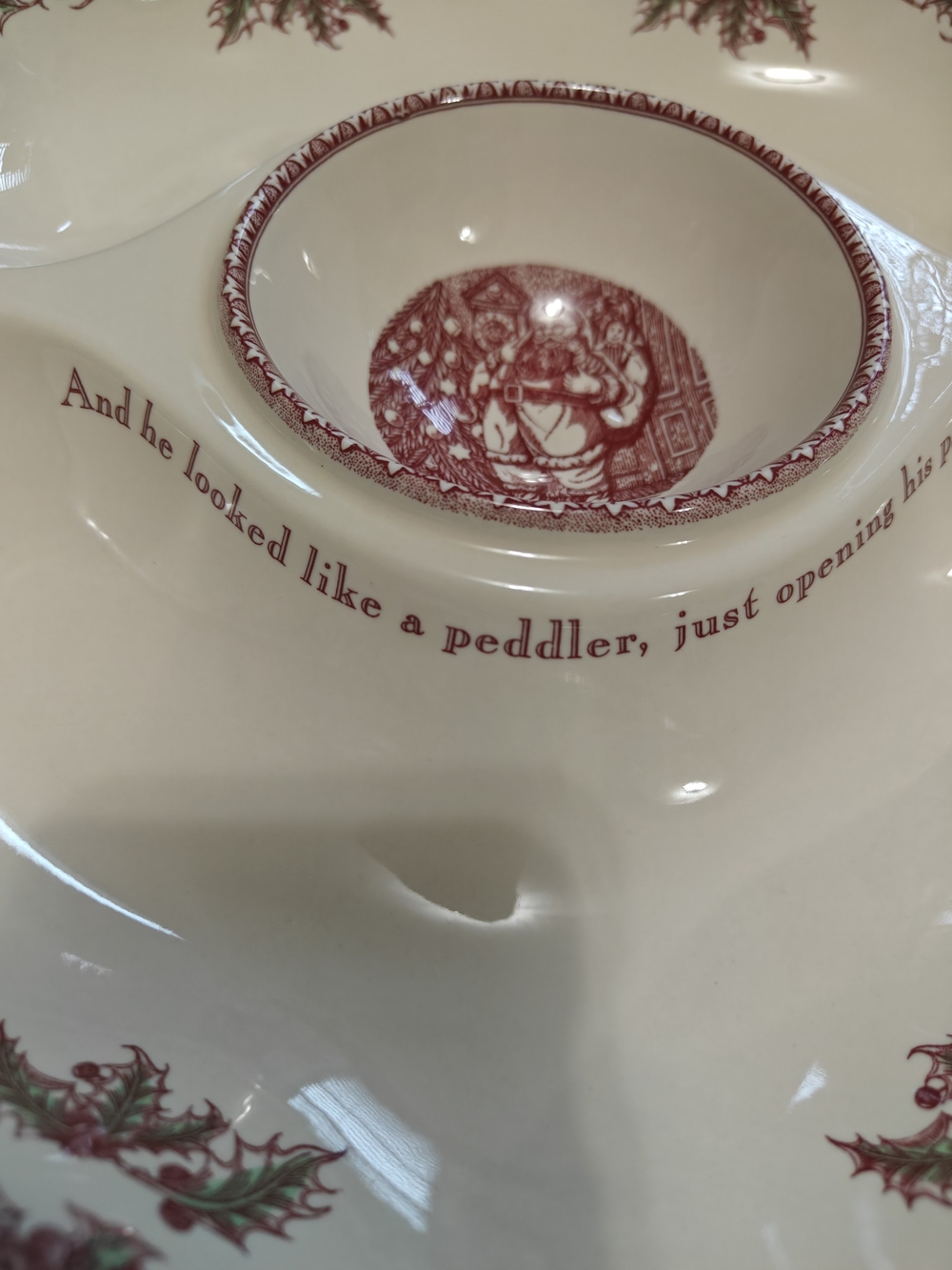 Johnson Brothers Chip And Dip Bowl - Picture 3 of 6